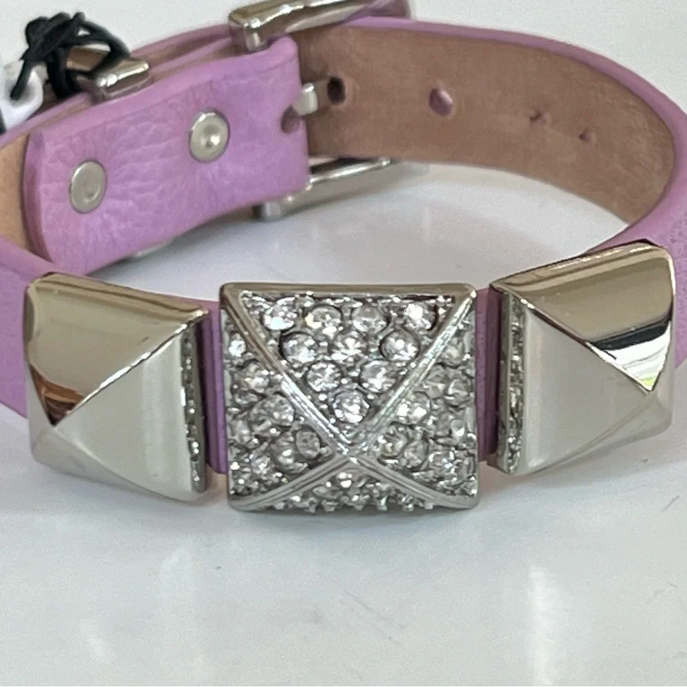 NWT Juicy Couture Lilac Pyramid Watch Strap Bracelet
